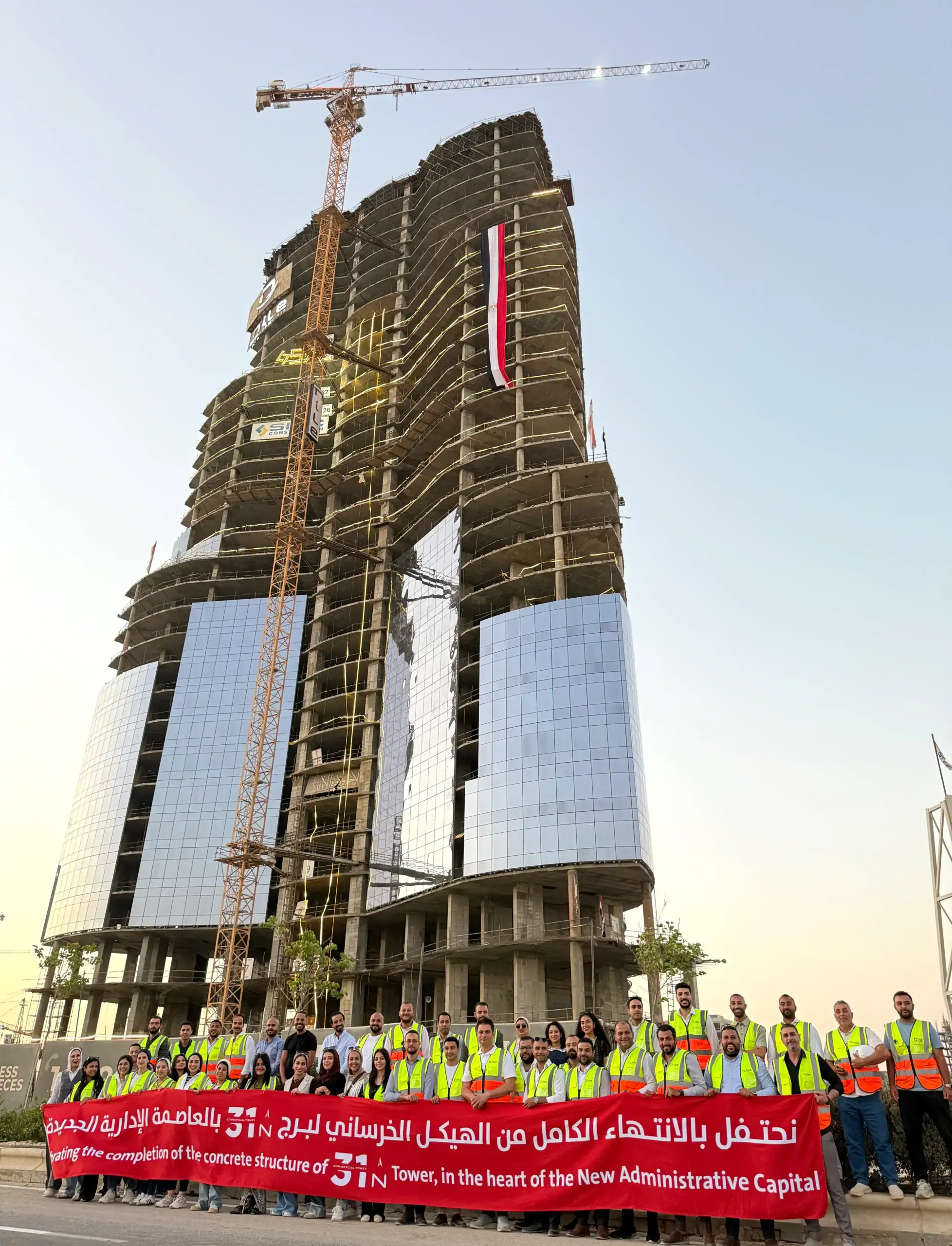 Nile Developments Becomes First to Complete 31North Skyscraper Structure
